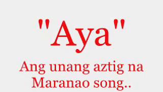 Aya  Mally Lyric Video [upl. by Nyllaf]