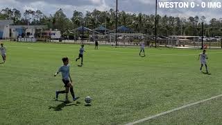 Weston FC 07 U14 MLS Elite vs IMG Academy U14 2132021 [upl. by Leirbaj]