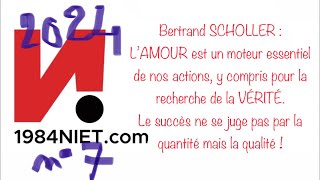 Bertrand SCHOLLER  y a t’il un complot contre l’AMOUR ce qui pourrait mettre à mal le bon et beau [upl. by Yruy]