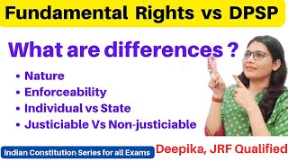 Difference Between Fundamental Rights and Directive Principles of State Policy [upl. by Zoha]