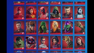 Fortnite All Marvel Skins and Styles January 2023 [upl. by Idnahc]