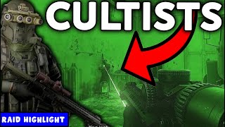 Fighting The Cultists On Customs  Tarkov Highlights [upl. by Anerbas]