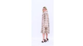 Elegant short coat in color Fume silver from scandinavian mink Kopenhagen Furs [upl. by Schechter]