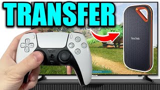 How to Transfer PS5 Games to External Hard Drive [upl. by Siladnerb]