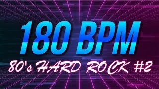 180 BPM  80s Hard Rock 2  44 Drum Track  Metronome  Drum Beat [upl. by Muns21]