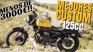 Mejores motos CUSTOM 125cc TOP marcas ACTUALES por menos de 3000€ Macbor Keeway UM y DAELIM [upl. by Lledyr722]