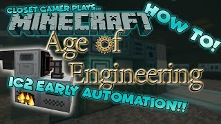 Age of Engineering How To  Automation of Industrial Craft Macerator amp Furnace [upl. by Akkeber]