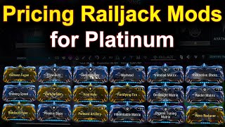 Warframe Best Railjack Mods to Make Platinum [upl. by Llehsar]