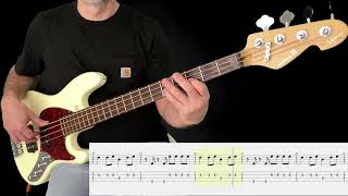 THE POLICE  One World  Not Three   BASS LINE amp TAB [upl. by Ojybbob]