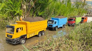 MOBIL TRUK PASIR OLENG MUATAN BERAT TRUK RC VERSI MINIATUR BEKO KERUK EXCAVATOR [upl. by Hazrit]