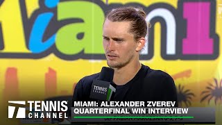 Alexander Zverev Reaches His Fourth Miami Semifinal After Win Over Marozsan  Miami QF [upl. by Camilia828]