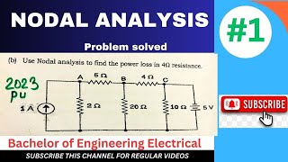 Nodal analysis problems Basic Electrical EngineeringCorrect ans21754 070 A [upl. by Blayne218]