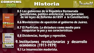 República Restaurada gobierno de Juárez el Porfiriato disidencias y la insurrección maderista [upl. by Lumpkin62]