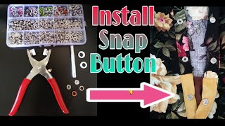 How to Attach a Snap Button [upl. by Grogan714]