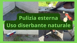 Pulizia esterna  Uso diserbante naturale [upl. by Demb]