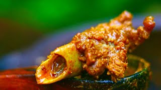 Nalli Elumbu Varuval  Mutton Bone Marrow Fry  நல்லி எலும்பு கிரேவி  Nalli Elumbu Kulambu [upl. by Cand]