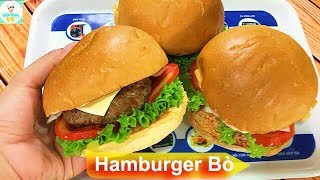 HAMBURGER BÒ  Cách để có buổi sáng ngon miệng  Bếp Của Vợ [upl. by Lesh]