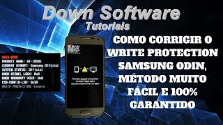 Como corrigir o Write Protection Samsung Odin [upl. by Clementine]