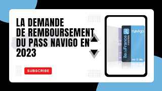 La demande de remboursement du Pass Navigo en 2023 [upl. by Limhaj]