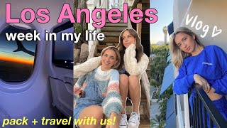 LA TRAVEL VLOG pack with me everything we did in Los Angeles amp exploring with my best friend [upl. by Aissert]