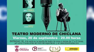 CHICLANA  EL TEATRO MODERNO ESTRENA ESTE VIERNES 20 quotTENNESSEquot DOS OBRAS CORTAS Y UN ENTREMÉS [upl. by Collayer]