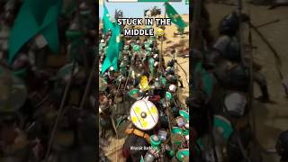 When the cavalry gets stuck in the middle of the infantry battle 😅 bannerlord medieval [upl. by Sofie]