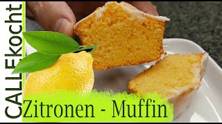 Zitronenkuchen als Muffin frisch und saftig [upl. by Fair]