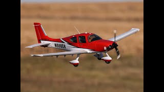 E flite Cirrus SR 22T Erstflug und Flugverhalten [upl. by Luapnaej]