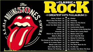 The Rolling Stones Aerosmith Led Zeppelin CCR Queen YES U2  Best Classic Rock Playlist [upl. by Telocin]