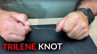 How to Tie a EASY Fishing Knot  TRILENE KNOT [upl. by Hoes]