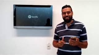 Como usar o Spotify em sua Smart TV ou Chromecast [upl. by Ilke]