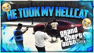 GTA 5 ROLEPLAY  SOMEONE BROKE INTO MY HOUSE AND STOLE MY HELLCAT [upl. by Anairol81]