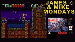 Super Castlevania IV SNES Video Game Part 1  James amp Mike Mondays [upl. by Redd958]