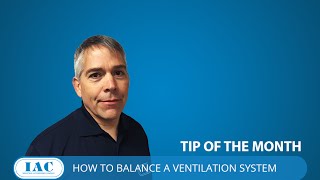 How to Balance an Industrial Ventilation System [upl. by Lucila]