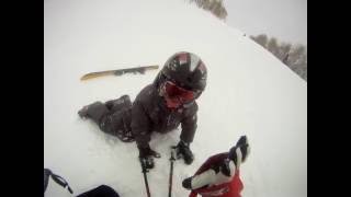 PizzaDo a Pizza Yard Sale skiing ski crash free skiing extreme [upl. by Tutt]