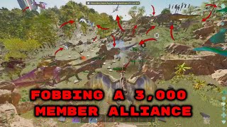 Ark  Party Fobbing A 3000 Member Alliance [upl. by Erdnaid225]