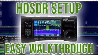 Xiegu X6100 IQ Out with HDSDR  Walkthrough Tutorial  Rig Control [upl. by Pride]