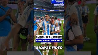 Angel Di Maria y su esposa Jorgelina Cardoso llorando de la emoción en la Copa América 😭 [upl. by Calv237]