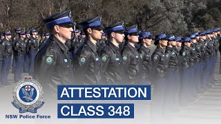 Attestation of Class 348  NSW Police Force [upl. by Joly531]