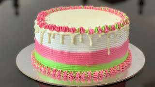 Short cake recipeThree layer creamy cassata cake [upl. by Nnyllaf181]