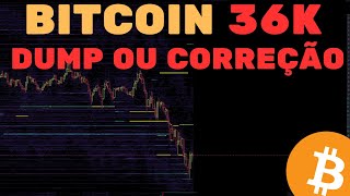 BITCOIN EM QUEDA DUMP OU CORREÇÃO  Análise TécnicaSentimento [upl. by Danais597]