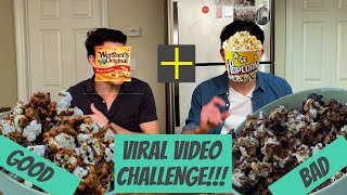 Yes Please  We made WERTHERS ORIGINALS CARAMEL POPCORN Testing Viral Video [upl. by Haroppizt]