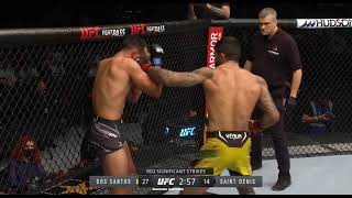 UFC  Dos santos vs Saint Denis  Insane Round [upl. by Preuss608]