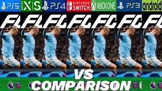 EA FC 24 PS5 Vs Xbox Series XS Vs PS4 VS Nintendo Switch Vs Xbox One Vs PS3 Vs Android [upl. by Bertsche934]