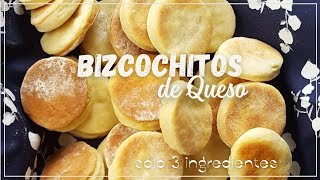 Bizcochitos de Queso con SÓLO 3 INGREDIENTES  Receta Fácil y Express [upl. by Leonore39]