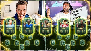 85 WINTER WILDCARD TOKEN PLAYER PICK SBB vs WAKEZ 🔥🔥 FIFA 23 Squad Builder Battle [upl. by Noreik]