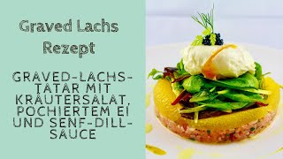 Graved Lachs Rezept – GravedLachsTatar [upl. by Nnaecarg501]