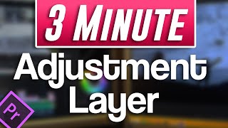 How to Use Adjustment Layers Tutorial  Premiere Pro [upl. by Amara]