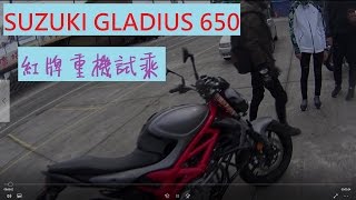 【試乘】SUZUKI GLADIUS 650 SFV短刀650 紅牌重機 ★ [upl. by Tawnya18]