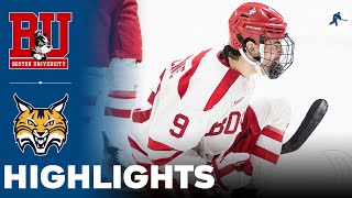 Boston University vs Quinnipiac  NCAA College Hockey  Highlights  November 22 2023 [upl. by Hercule]